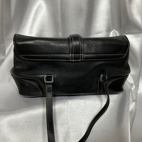 Smaller Black Coach Satchel COA051 30-H3f - Picture 6 of 8